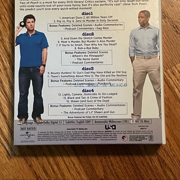 NWT Psych DVD TV Series Season 2 - Picture 7 of 10
